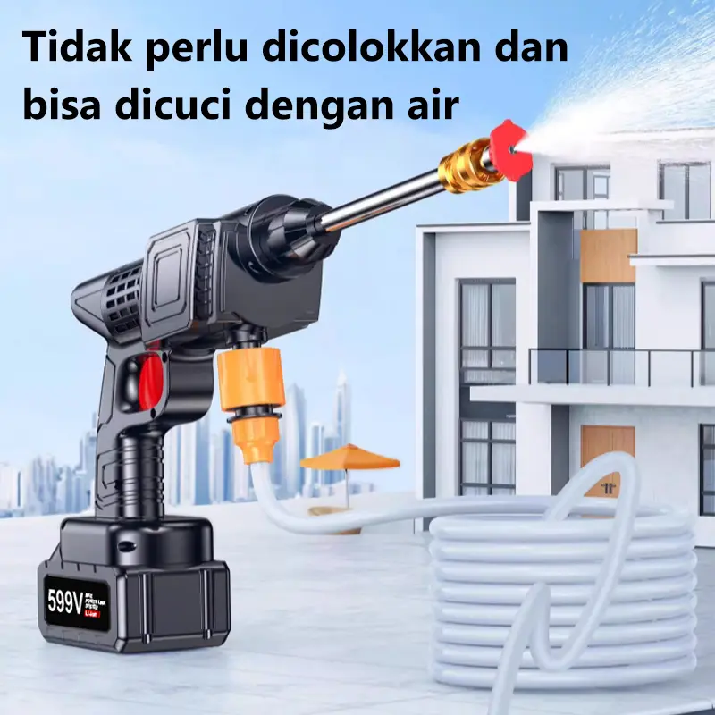 Abloom Alat Cuci Mobil Nirkabel dan portabel Jet Cleaner Mesin Cuci 6-12 meter 180W Mesin Cuci Mobil Alat Cuci Motor Mobil Car Semprot 6