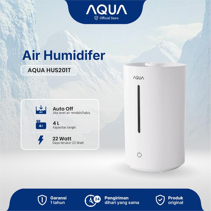 Gambar 【KOL】AQUA HUS201T 4L Humidifier Mist Humidifier Simple Touch Control Humidifying Mist Spray dari AQUA SMART OFFICIAL STORE Kab. Tangerang Tokopedia