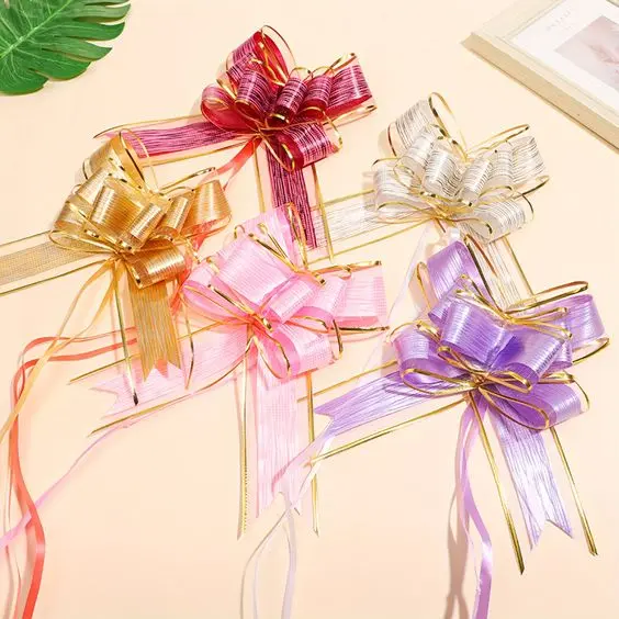 Pita Tarik 32 mm Kombinasi Serat RMB Pita serut Hiasan Ribbon Parcel Souvenir 1