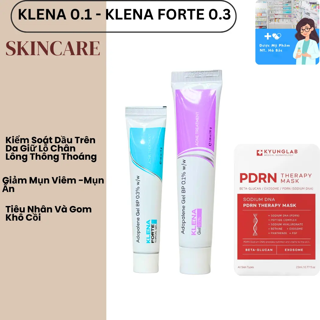Klena gel Chăm Sóc Da Hỗ Trợ Giảm Mụn Viêm ,Ẩn,liti Trên Da