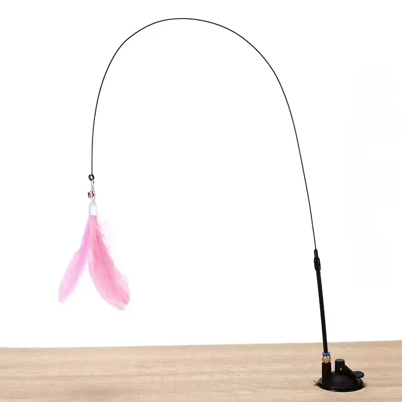 Mainan Tongkat Penggoda Kucing Dengan Suction Cup/Cat Teaser Stick 8