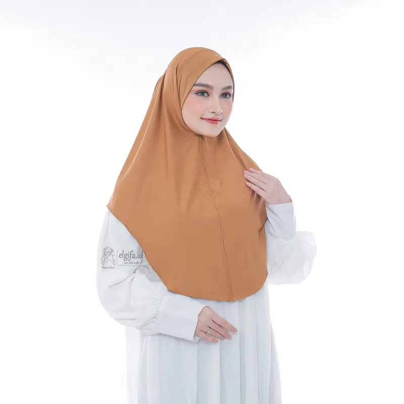 ELGIFA - Hijab Instant Bergo NON PAD Daily Size M Bahan Jersey Premium Polos 3