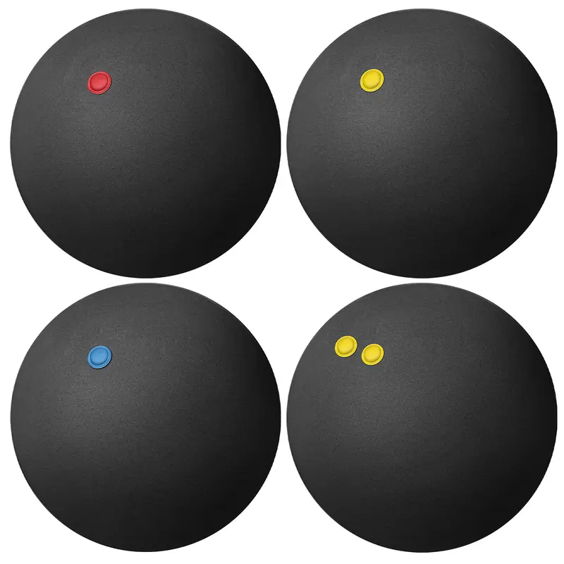 4 Pcs Squash Balls Decorative Sports Themed Party Favors Dot Black 0