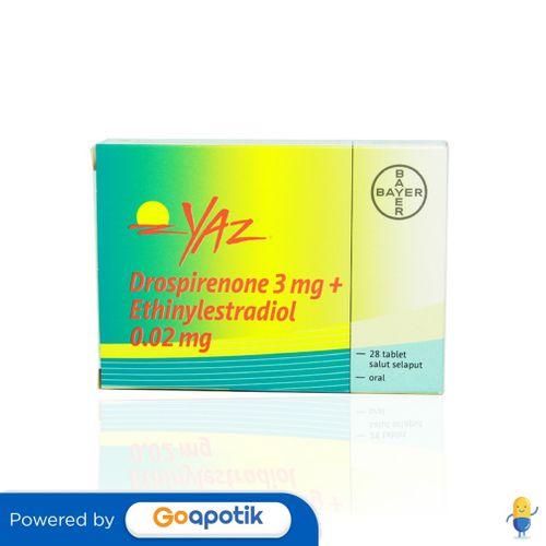 YAZ BOX ISI 28 TABLET SALUT SELAPUT