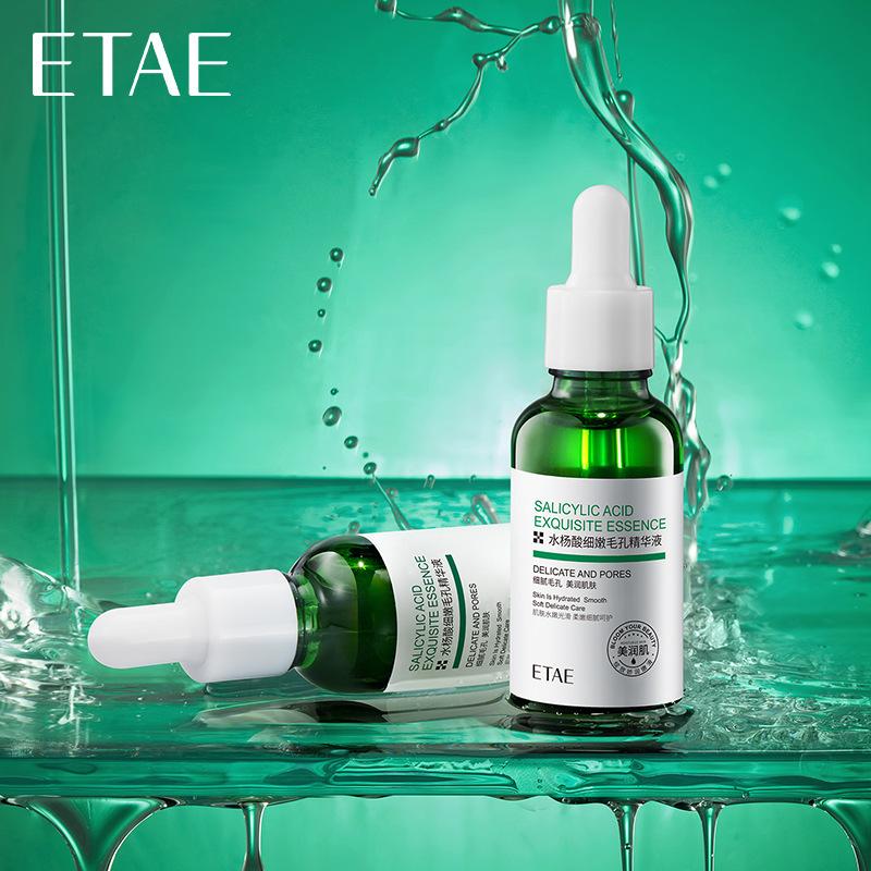 Serum Thu Nhỏ Lỗ Chân Lông Axit Salicylic, VEZE, Kiểm Soát Dầu, Cải Thiện Da, Da Mịn Gốc Rêu, Thích Hợp Cho Da Mụn Dầu, 30ml