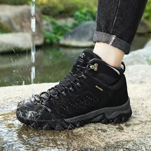 Sepatu Gunung SNTA 506 / 502 Black Grey Waterproof Soft Shell Outdoor Traveling Hiking Shoes Unisex Original