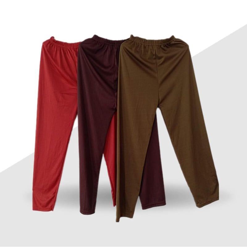 Promo Isi 3 Pcs Celana Aladin Los Panjang Wanita Bahan Hyget Super/ Dalaman Gamis/ Celana Nyaman Bawahan 7