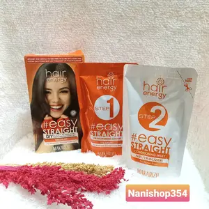 MAKARIZO HAIR ENERGY EASY STRAIGHT - MEDIUM 120/80 ml PELURUS RAMBUT