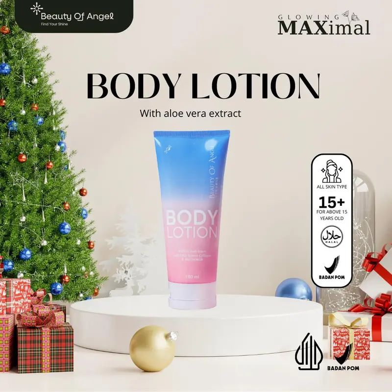 [ BISA COD ] PAKET HEMAT BODY LOTION + GLOW SOAP 40G Beauty Of Angel Pencerah Kulit Perawatan Tubuh Mencerahkan Dan Melembabkan, Sabun Antiseptik Dengan Collagen, DNA Salmon, Retinol & Niacinamide Beauty Of Angel Sabun Batang Dan Body Lotion 1