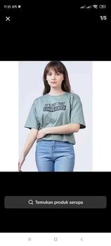 Product Review of Logo Jeans Kaos Wanita Airy Light Green 14779L4LN from w**a 0