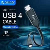 Gambar ORICO PD100W 40Gbps USB4.0 Type-C Fast Charge Cable 30 cm - U4C03 dari ORICO INDONESIA Official Shop Kota Administrasi Jakarta Utara 2 Tokopedia