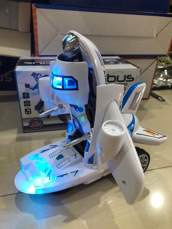 Product Introduction of Mainan Pesawat airbus bisa jadi robot lampu dan suara 6