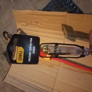 Deli Test Pen / Tespen 100-500 VAC 14/19 cm Alat Perkakas DL800X - 14 Cm