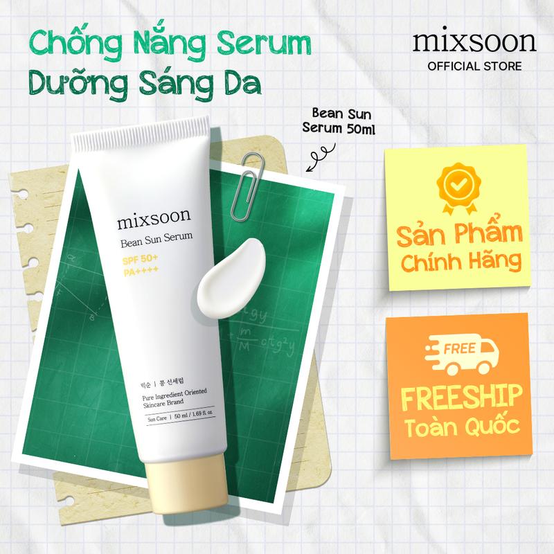 Serum chống nắng dưỡng ẩm bảo vệ và làm sáng da mixsoon Bean Sun Serum SPF50+…