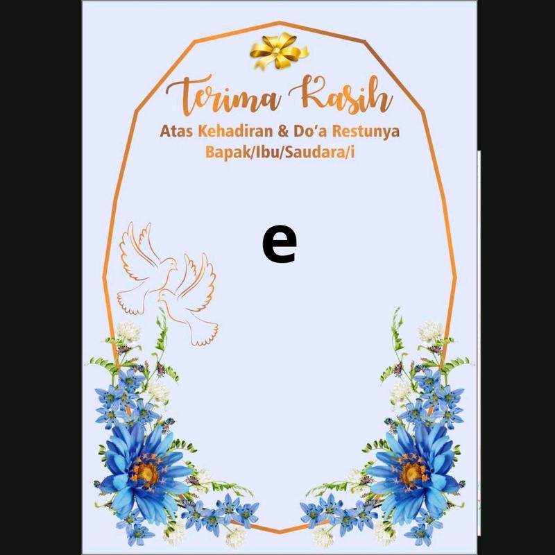Kartu ucapan terimkasih suvenir pernikahan Cards 5