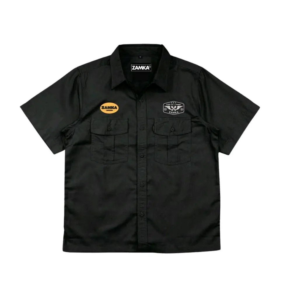 ZAMKA Kemeja Workshirt Engineer Lengan Pendek New Series Casual