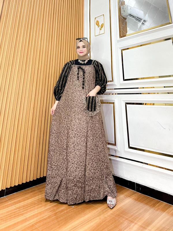 Product Introduction of gamis fatimah | gamis terbaru kekinian | gamis fuji kondangan jumbo | gamis rayon cantik | gamis Muslim 5