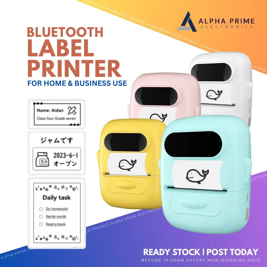 Bluetooth Thermal Label Printer Sticker Maker Machine Inkless DIY Custom P50