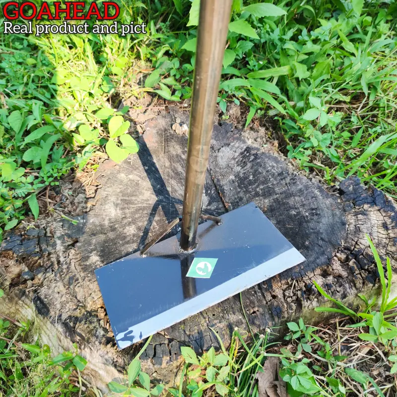 (TERBARU) Garukan Gabah Padi Gagang Besi Panjang Cap Ayam - Gatul Garon Penggaruk Termurah - Cangkul Berkebun Garuk Sampah Bilah Persegi 4