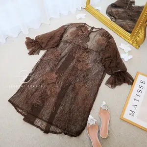 SERENA OUTER - Outer Tunik Brokat by Jasminescraft