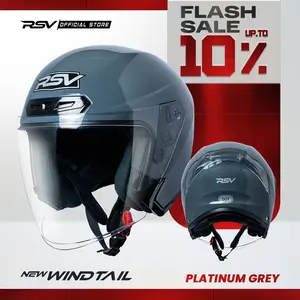 HELM Half Face RSV NEW WINDTAIL PLATINUM GREY