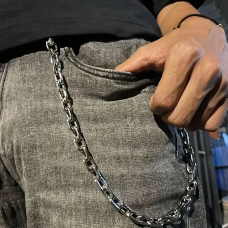 RANTAI DOMPET/RANTAI CELANA MODEL JALIN KELABANG PRIA KEREN MODEL PUNK 7