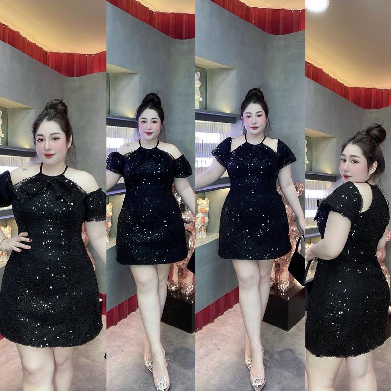  60-90KG ĐẦM THIẾT KẾ CAO CẤP CỔ YẾM KIM SA SIÊU SANG TRỌNG ĐI TIỆC BIGSIZE VƯƠNG NGỌC HÂN 