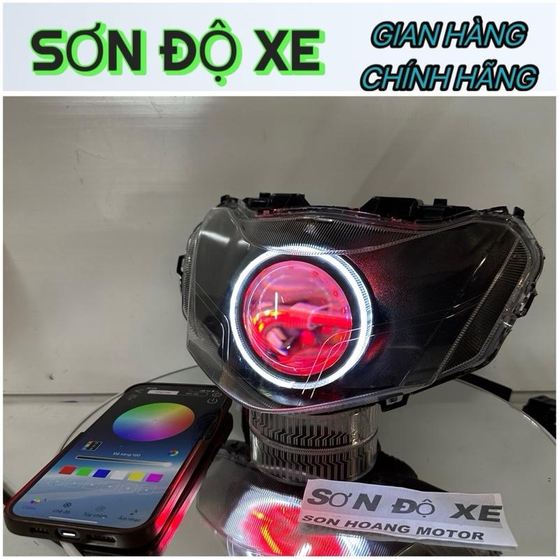  Pha Đèn Bi Cầu Future Led 125 Độ Sẵn Bi 3.0 Công Xuất 70W  Mắt Quỷ Đổi Màu + Vòng 3D Trắng  Lắp Đặt Dễ Dàng   Bảo Hành 24 Tháng   