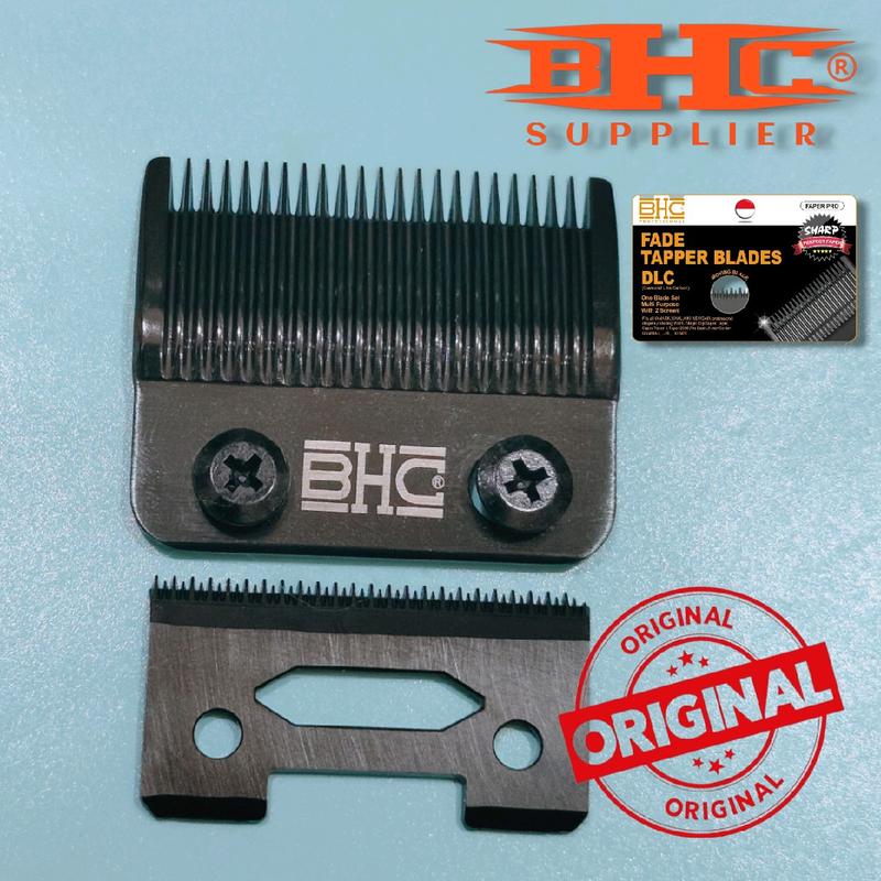 Mata Pisau Mesin Cukur Blade BHC FAPER PRO Original DLC Universal Fade & Tapper / Pisau Mesin Cukur For WAHL WMARK JRL ANDIS GAMMA TUFT LUMI DLL Merah 4