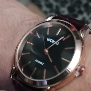 (Cod)Jam Tangan Pria Fashion Wokai Strap Kulit(Dikirim Jakarta)