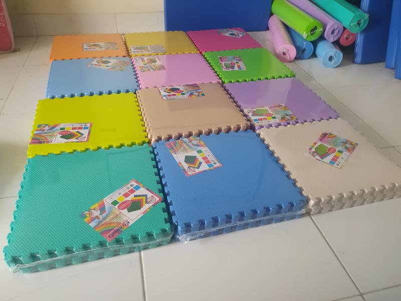 Puzzle Eva Foam Karpet  / Matras Lantai / Puzzle Polos alas Bermain 30X30x0,5 ISI 10 pcs Termurah 2