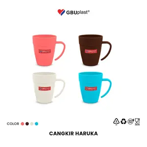 GBUplast Haruka Cangkir Minum Plastik BPA Free 350ml Plastic Cup Drink Safe M-203
