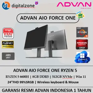 ADVAN AIO FORCE ONE RYZEN 5 6600H 8GB 512GB 24" FHD W11 HOME