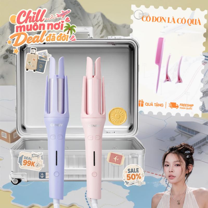 x Máy uốn tóc tự động ion âm CENBY uốn tóc xoăn lơi trục uốn phủ gốm tourmaline