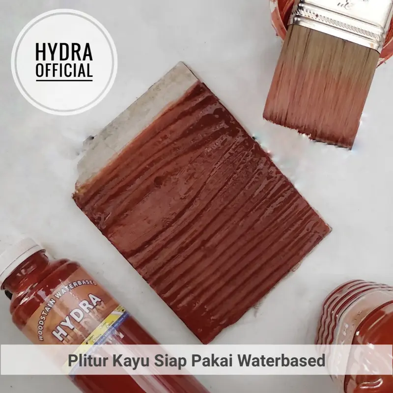 Poles Pewarna Kayu Siap Pakai Cat Plitur Kayu Murah 250ml Politur Waterbased 7