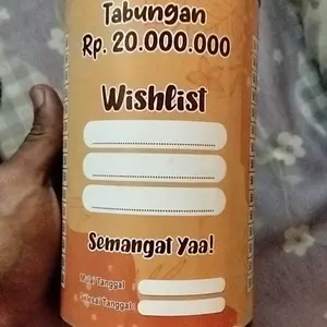 FREE SPIDOL Celengan Target Bonus Spidol Buka Tutup Permanen Celengan Small Celengan Anak