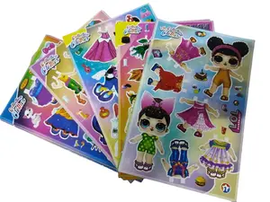 (5 Lembar) Mainan BP / Bongkar Pasang Baju-Bajuan Ukuran Tanggung / Mainan Jadul