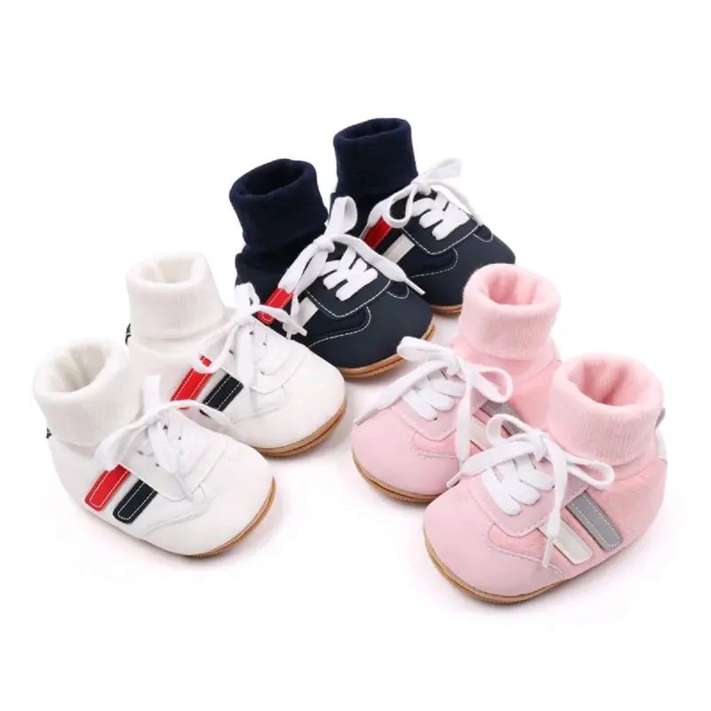 D08_JSB sepatu bayi baby shoes prewalker bayi laki-laki perempuan kaos kaki terbaru 0 3 6 9 12 bln terbaru  sepatu bayi kaos kaki model tali sepatu unisex  kekinian cute 0