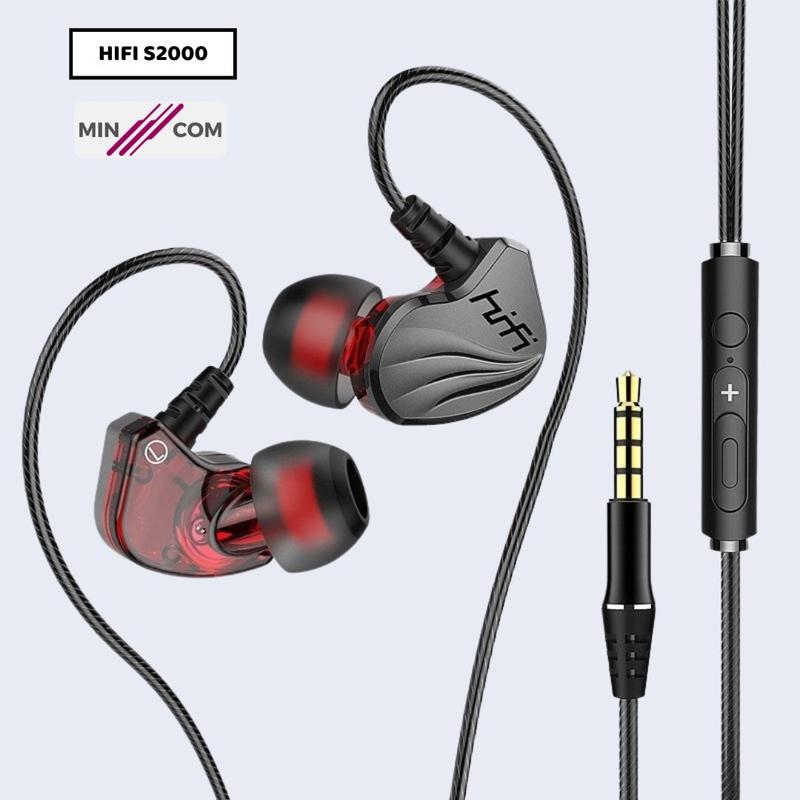 Tai Nghe Có Dây S2000, Tai Nghe Gaming Bass Chống Ồn Có Mic Đàm Thoại