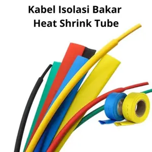 HEATSHRINK TUBE SELANG SELONGSONG KABEL BAKAR Kabel Isolasi Bakar Heat Shrink Tube Merah