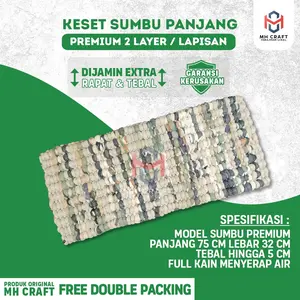 SUPER PREMIUM - Keset Kaki Model Sumbu Panjang 75 Cm - Double Layer