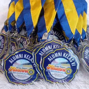 Medali Wisuda Resin/Medali Wisuda Akrilik Custom/ Medali Kelulusan Tali Satin