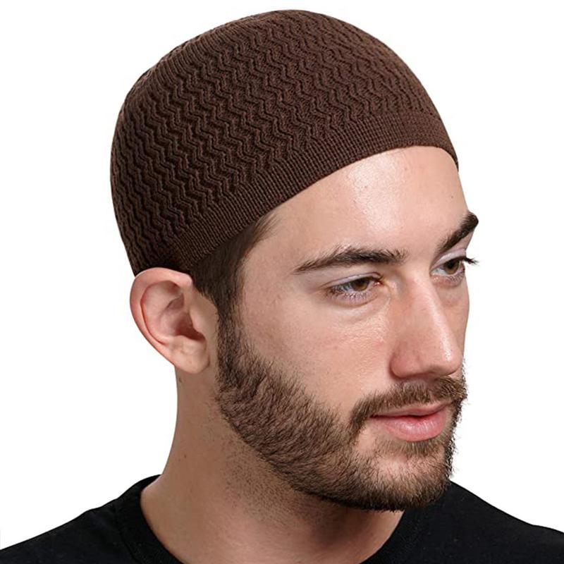Product Introduction of [Feeling Youth] 1pc Unisex Warm Hat Knitted Hats Men's and Women's Wave Jacquard Neutral Dome Wrap Head Cap 12