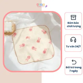 Combo 5 khăn sữa Muslin cho bé có viền - MeBe