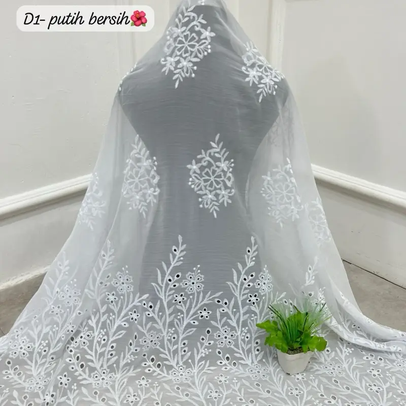 Kain kebaya yoryu chiffon embrodiery