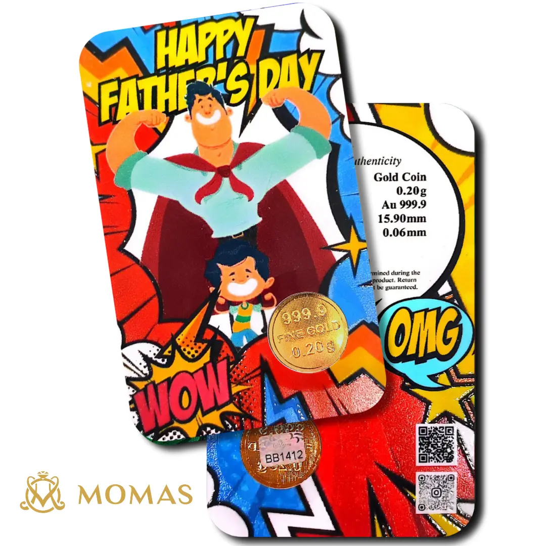 MOMAS 0.10g 999.9 Gold Bar (Emas 999.9) - Parents Day Gift