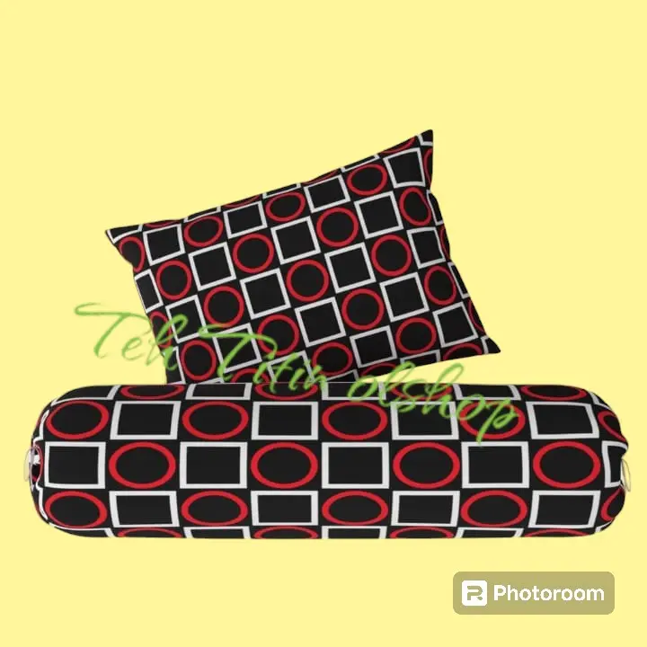 sarung bantal resleting,,sarung guling motif aesthetic classic ukuran standar bahan Katun guling menggunakan Tali