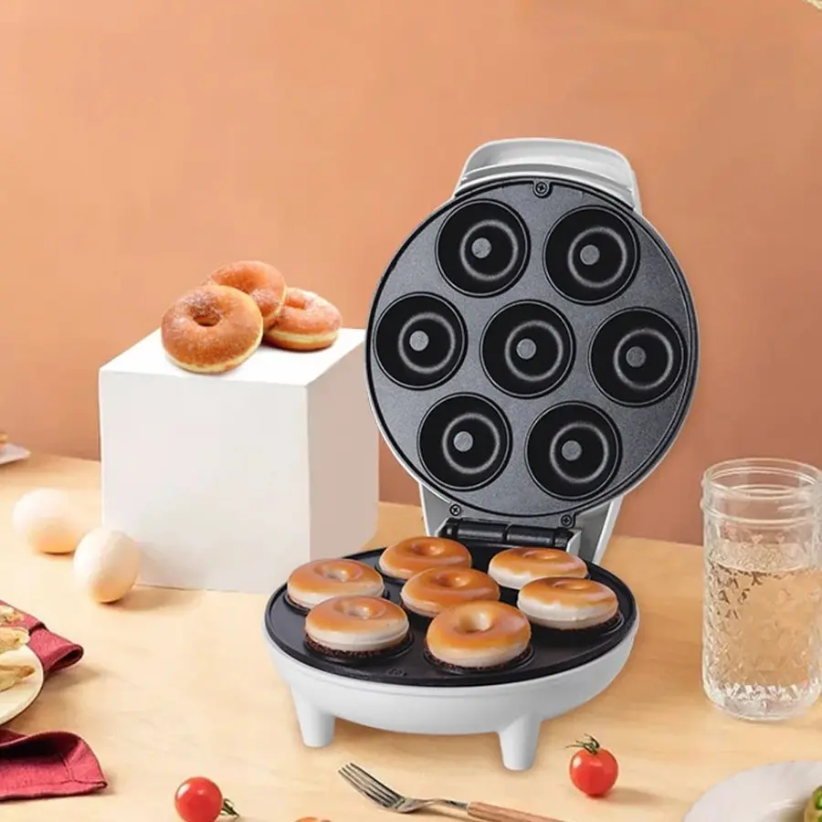 Donut Mini Maker Electric Cetakan Donat Mini Elektrik 7 Lubang Mesin