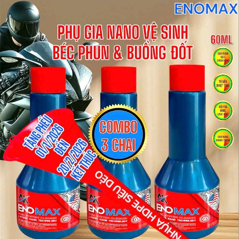  COMBO 3 CHAI PHỤ GIA VỆ SINH BÉC PHUN VÀ BUỒNG ĐỐT 60ML 