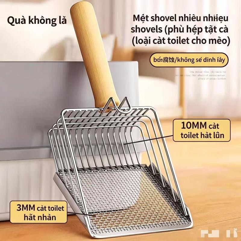 Kích thước khổng lồ, một muỗng thôi đã đủ! Không gỉ sau 10 năm sử dụng, không bị cộm cát, trơn mượt khi dùng thìa; vật dụng cần thiết cho gia đình nuôi thú cưng – dụng cụ dọn vệ sinh tuyệt vời!